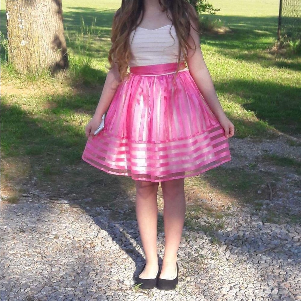 Cream and pink cupcake style dress, medium